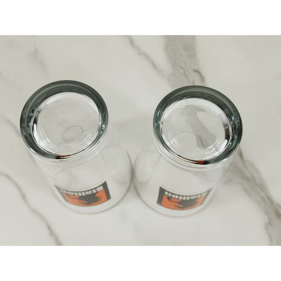 Italian Stallion Horse Pint Beer Clear Glass 16oz Drinkware 5 1/2" Tumbler x2 - Picture 11 of 12